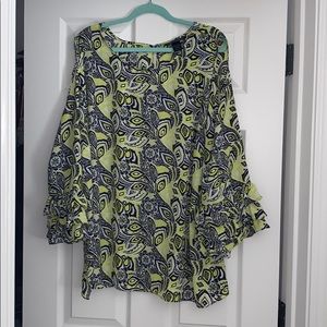 Ashley Stewart cold shoulder blouse.